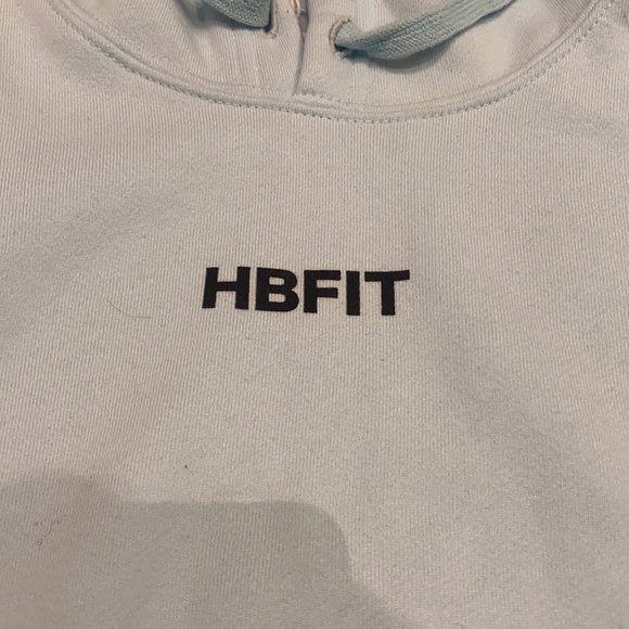 HBFIT CROP HOODIE (BLUE MAJIK) - Picture 2 of 4